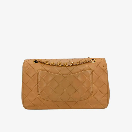 c469-chanel-vintage-beige-lambskin-25cm-classic-flap-bag
