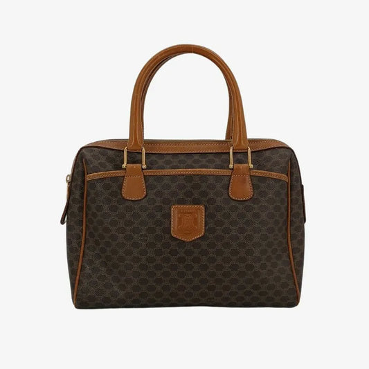 jt503-celine-brown-canvas-macadam-blason-handbag