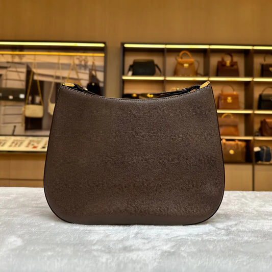 rc884-burberry-vintage-brown-leather-shoulder-bag