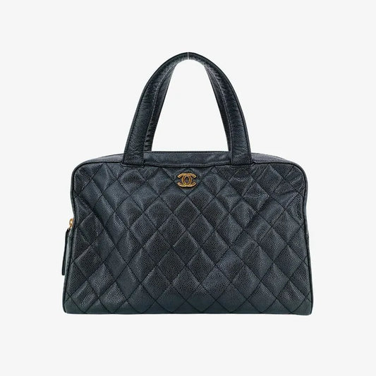 rb883-chanel-vintage-black-caviar-leather-handbag