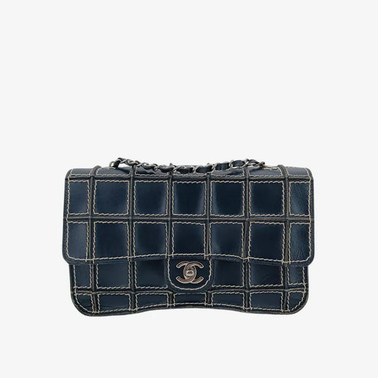 jr129-chanel-vintage-navy-calfskin-wild-stitch-flap-bag