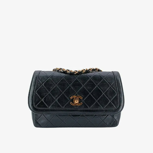 ra954-chanel-vintage-black-lambskin-quilted-flap-bag