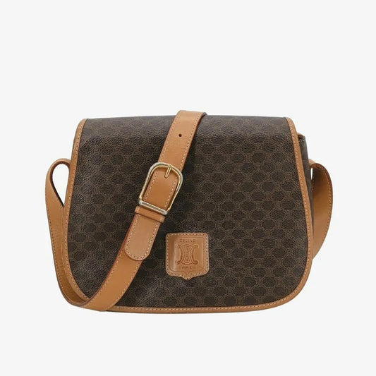 ra043-celine-brown-canvas-macadam-shoulder-bag