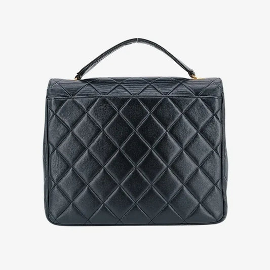 ra542-chanel-vintage-black-lambskin-qulited-flap-bag