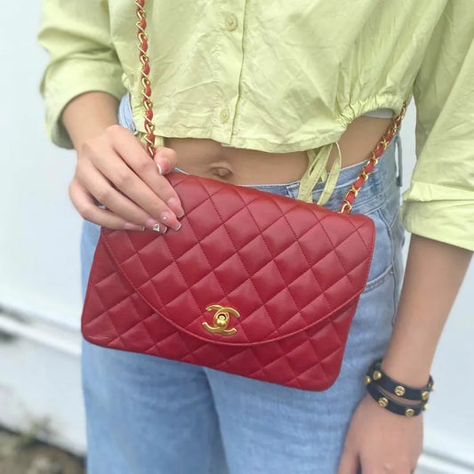 c353-chanel-vintage-red-lambskin-half-moon-flap-bag
