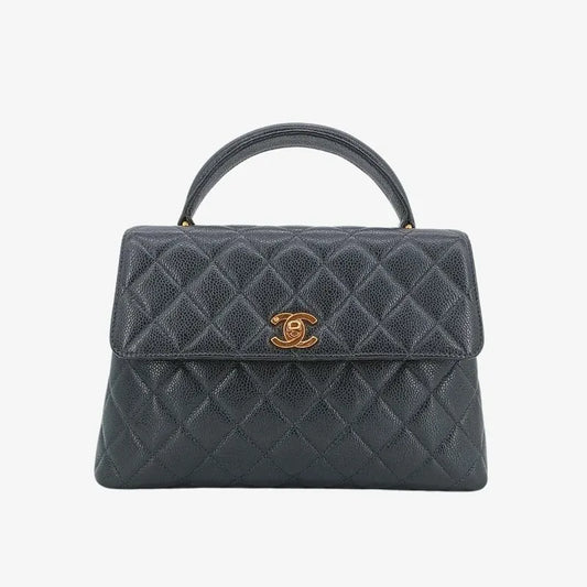 c394-chanel-vintage-black-caviar-leather-quilted-kelly-handbag