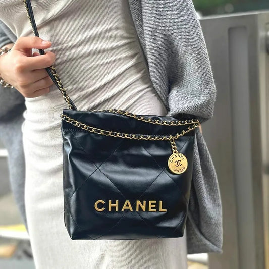 jt684-chanel-black-shiny-calfskin-quilted-22-mini-shoulder-bag