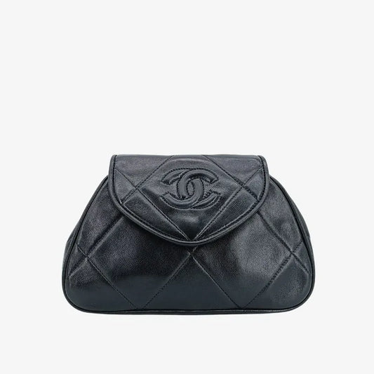jr112-chanel-vintage-black-lambskin-quilted-flap-bag
