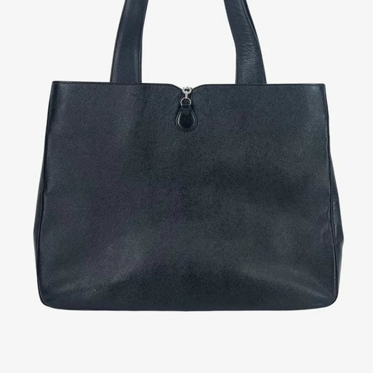 jx947-salvatore-ferragamo-vintage-black-leather-tote-bag