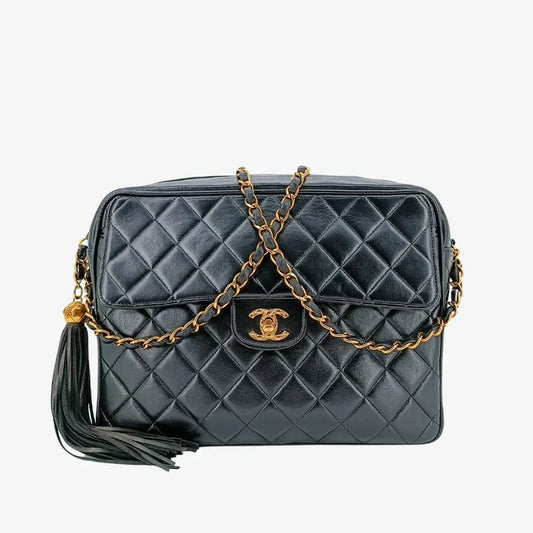 rb355-chanel-vintage-black-lambskin-quilted-camera-bag