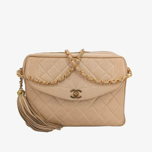 jt181-chanel-vintage-beige-lambskin-tassel-camera-bag