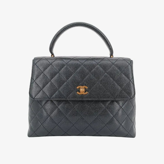 yu006-hanel-vintage-black-caviar-leather-kelly-handbag