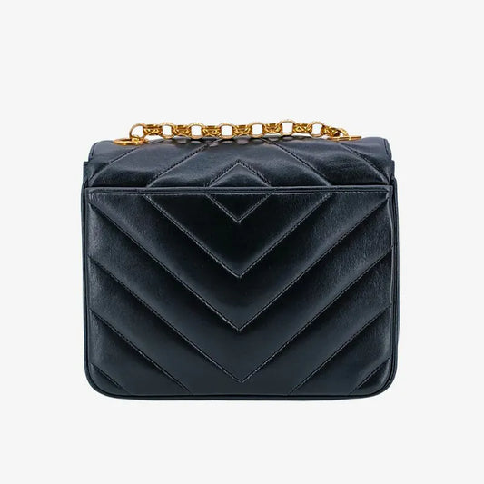 90226793-chanel-vintage-black-lambskin-chevron-flap-bag
