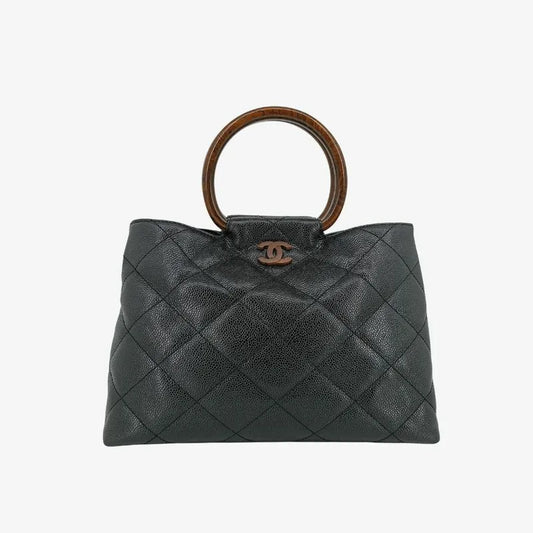 js545-chanel-vintage-black-caviar-leather-wood-handle-handbag