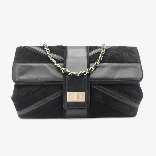 js302-chanel-black-suede-255-flap-bag