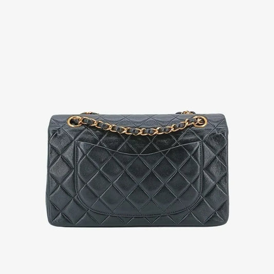 c380-chanel-vintage-black-lambskin-23cm-classic-flap-bag