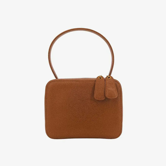 90237378-chanel-vintage-brown-caviar-leather-handbag