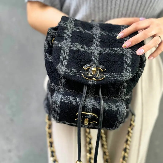 c341-chanel-black-tweed-duma-backpack