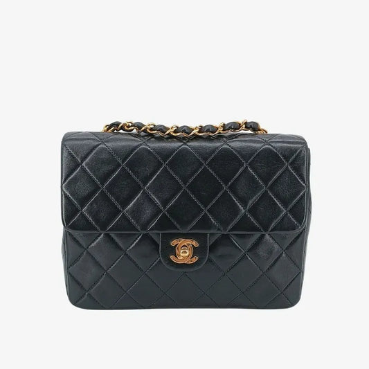 jt153-chanel-vintage-black-lambskin-20cm-mini-square-flap-bag
