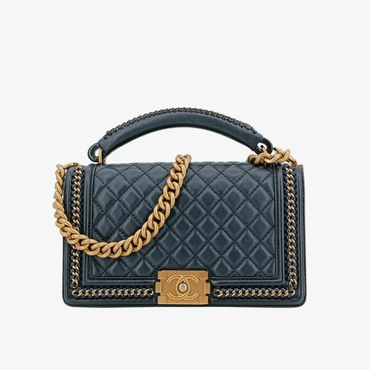 c432-chanel-leboy-black-calfskin-top-handle-flap-bag