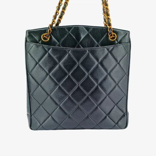 jt734-chanel-vintage-black-lambskin-big-cc-turnlock-tote-bag