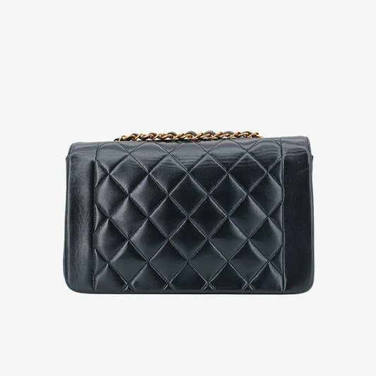 ra086-chanel-vintage-black-lambskin-25cm-diana-flap-bag