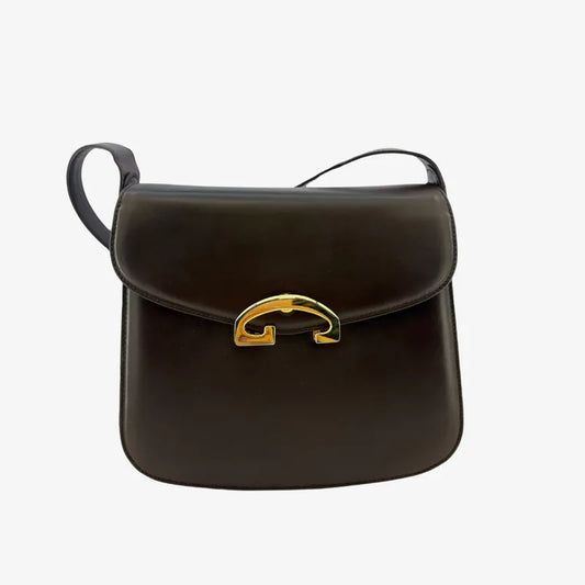 rc984-gucci-vintage-brown-leather-shoulder-bag