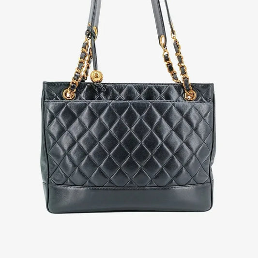 jt144-chanel-vintage-black-lambskin-quilted-tote-bag