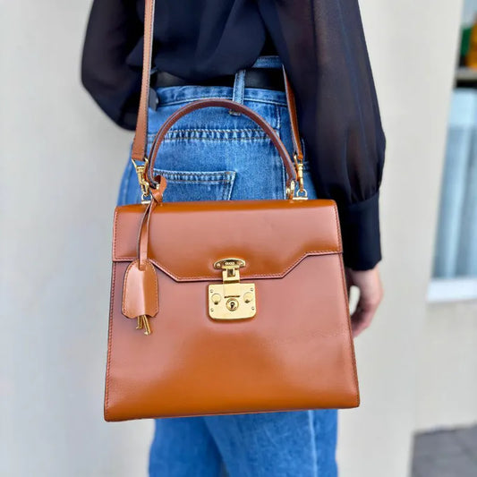 jw449-gucci-vintage-brown-box-leather-kelly-lock-shoulder-bag