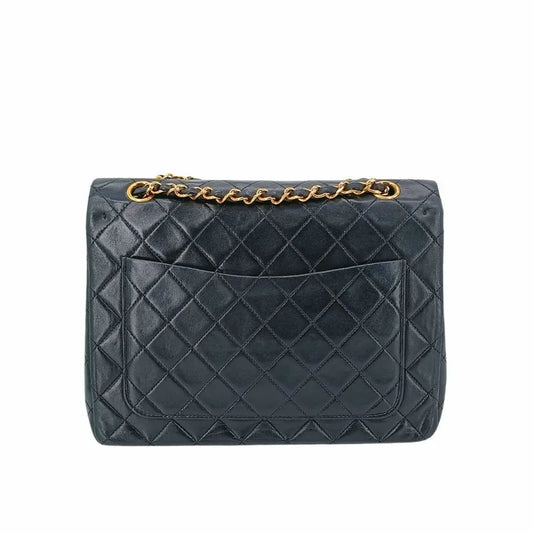 c336-chanel-vintage-black-lambskin-25cm-flap-bag