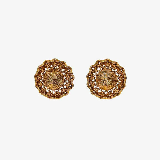 rc324-chanel-vintage-round-gold-plated-clip-on-earrings