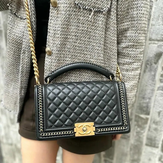 c432-chanel-leboy-black-calfskin-top-handle-flap-bag