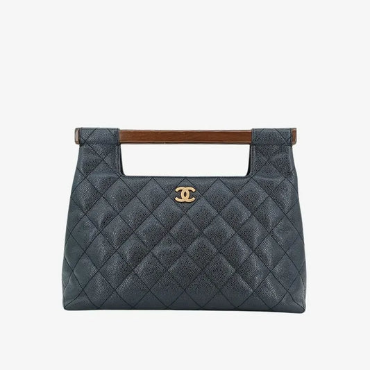 jt822-chanel-vintage-black-caviar-leather-wood-top-handle-bag