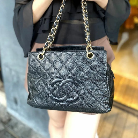 jt218-chanel-vintage-black-caviar-leather-ptt-tote-bag
