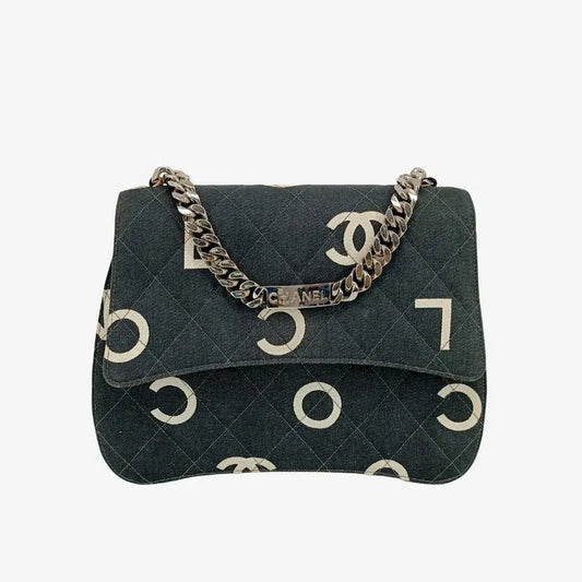 js535-chanel-vintage-black-cotton-handbag