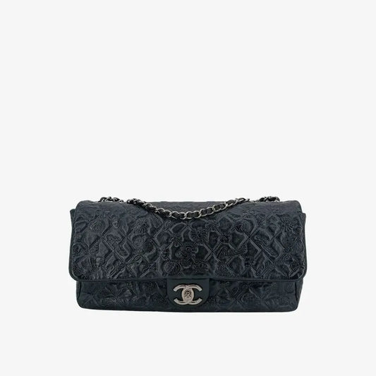 c358-chanel-black-calfskin-lucky-charm-embossed-flap-bag