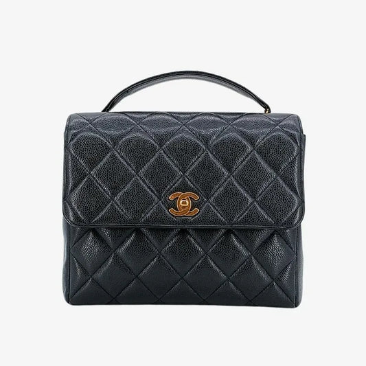 90217382-chanel-vintage-black-caviar-leather-flap-bag