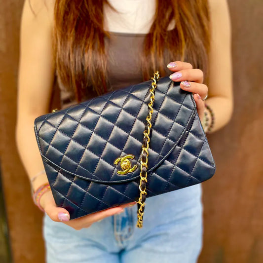 rb053-chanel-vintage-navy-lambskin-half-moon-flap-bag