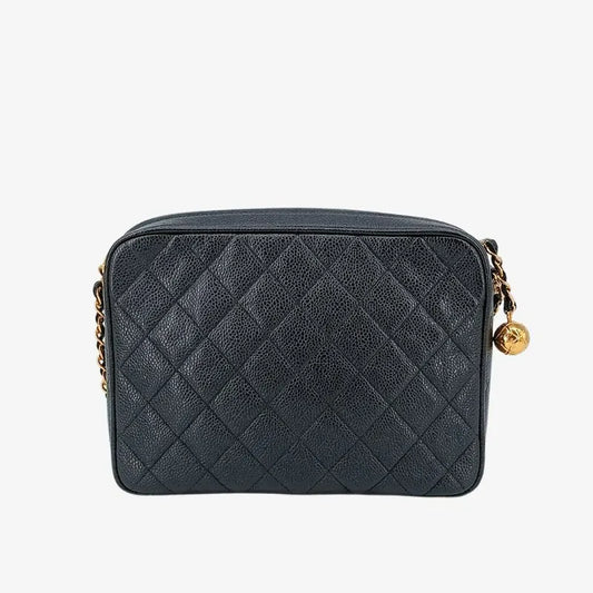c356-chanel-vintage-black-caviar-leather-tassel-camera-bag