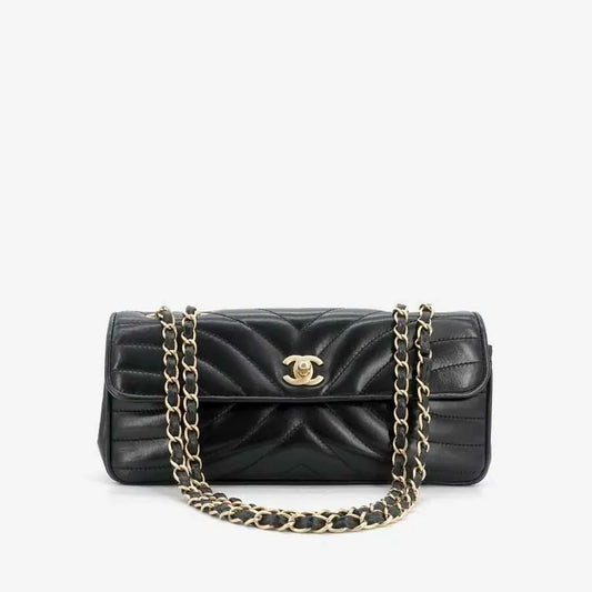 jr464-chanel-black-lambskin-wave-pattern-flap-bag