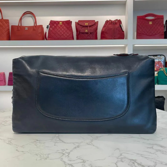 c537-chanel-vintage-black-lambskin-camellia-accordion-flap-bag