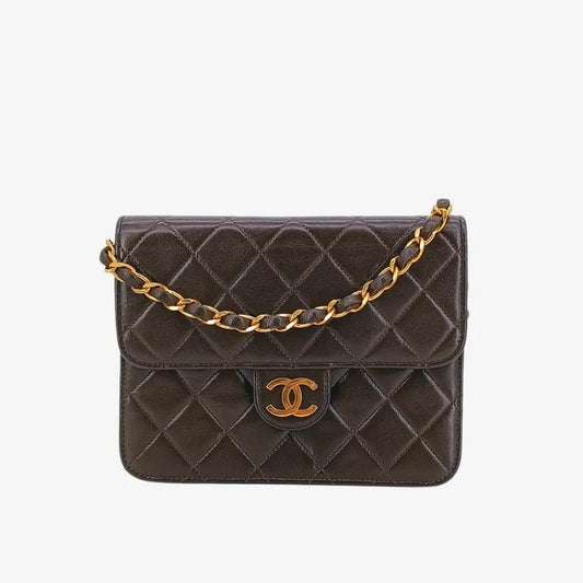 ra230-chanel-vintage-brown-lambskin-quilted-flap-bag