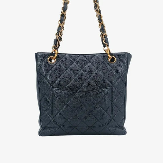 ra134-chanel-vintage-black-caviar-leather-embossed-logo-pst-tote-bag