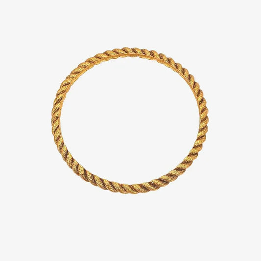 jt094-chanel-rope-metal-gold-tone-bangle-bracelet