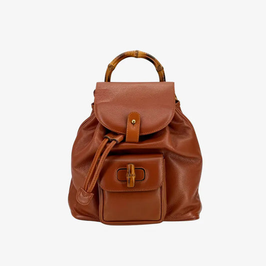 JZ496 - GUCCI Vintage Caviar Leather Backpack Bag