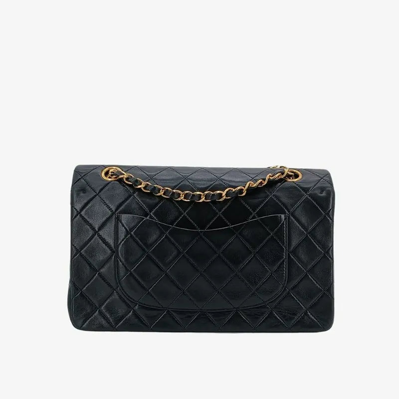 ra655-chanel-vintage-black-lambskin-25cm-classic-flap-bag