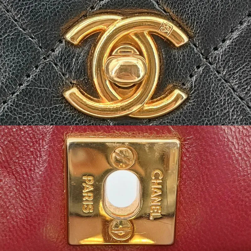jah162-chanel-vintage-black-lambskin-mini-31-tote-bag