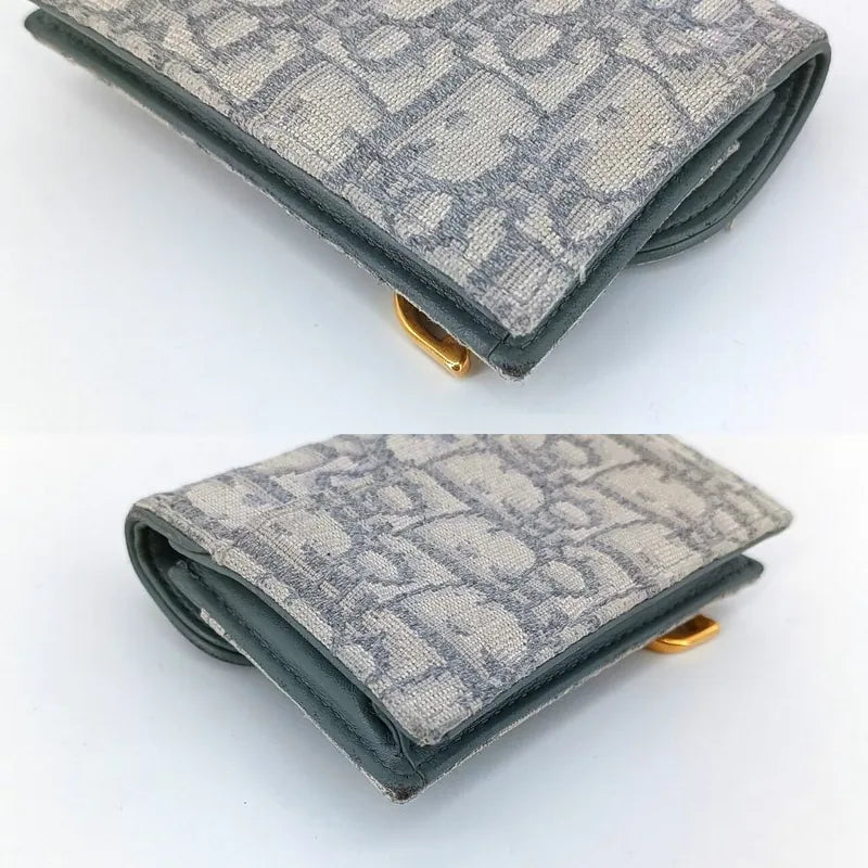 jt431-christian-dior-gray-oblique-jacquard-saddle-flap-card-holder