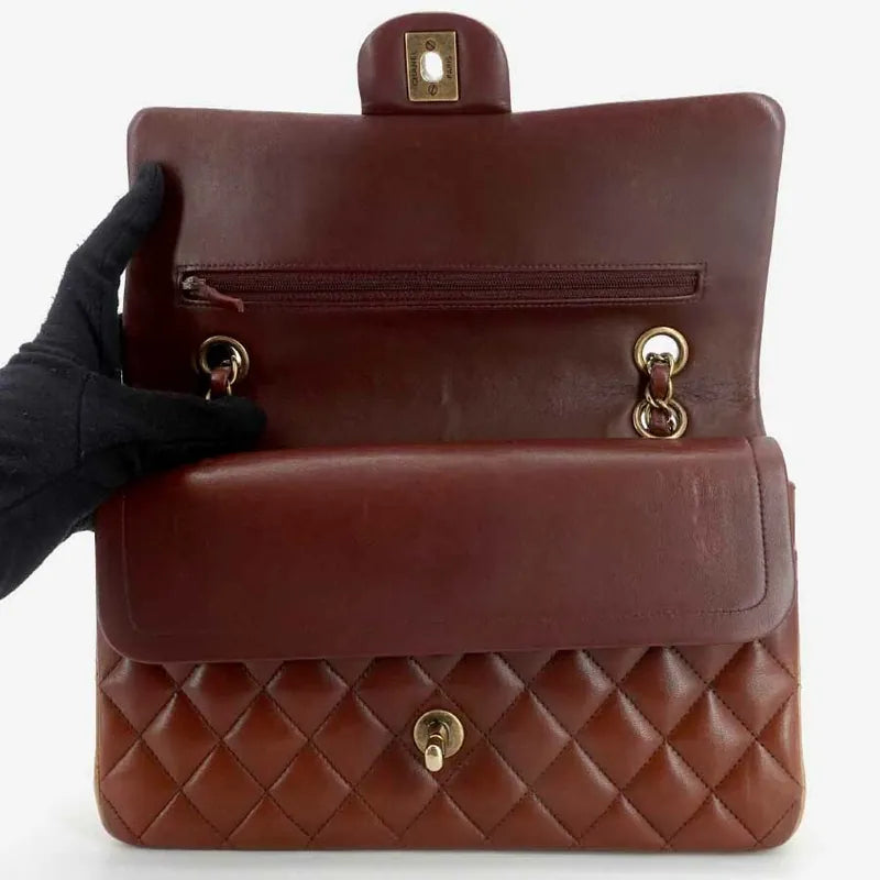 jr732-chanel-red-yellow-dkred-lambskin-25cm-classic-flap-bag