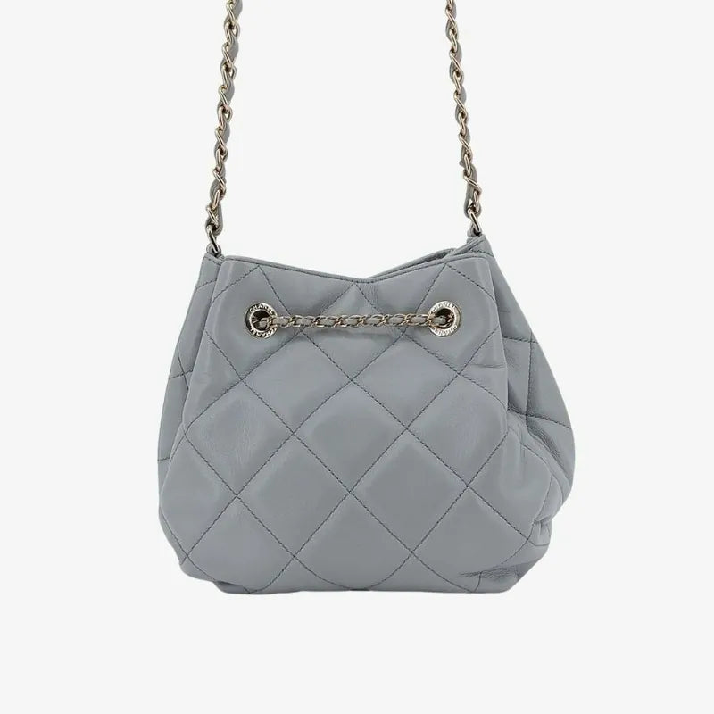 yu004-chanel-grey-lambskin-drawstring-bucket-bag